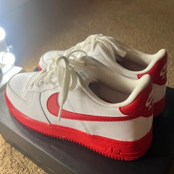 Jordan | Shoes | 220 Air Force Low White Red Sole | Poshmark display picture 1